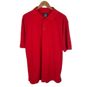 PO148 NWT Mens Brooklyn State Streetwear Solid Red Polo Shirt XL